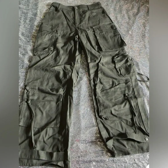 Steve Madden Duo Wide Leg  Cargo Pants Size M - Picture 4 of 9